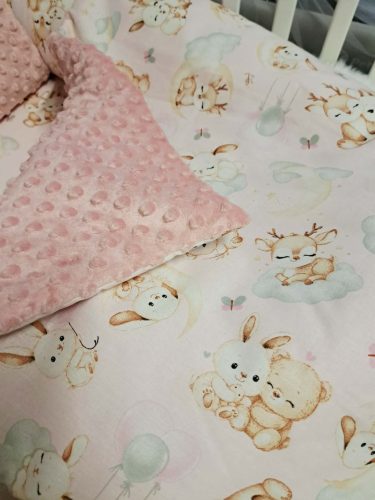 2 részes Minky Babatakaró+párna kétoldalas Álomcsapat