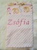 Babatakaró Minky Név hímzéssel!