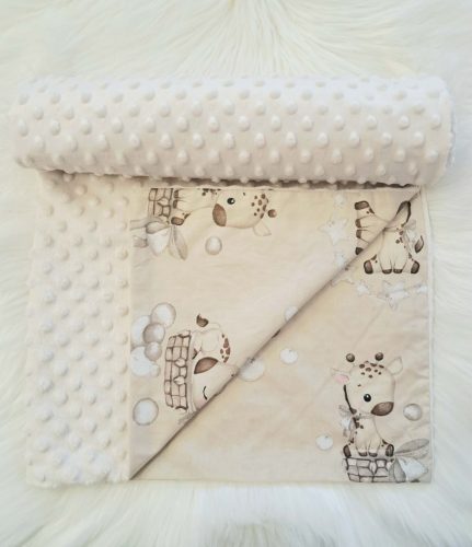 Babatakaró Minky Név hímzéssel!