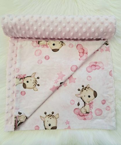 Babatakaró Minky Név hímzéssel!