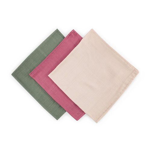 PETITE&MARS Bambusz muszlin pelenka szett 3 db Moussy Botanic Tones 68 x 68 cm
