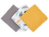 PETITE&MARS Bambusz muszlin 3db-os pelenka szett Moussy Ochre Leaves, 68 x 68 cm