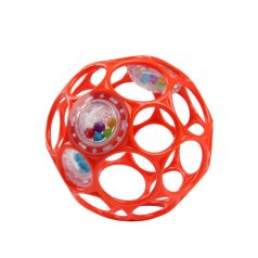 Oball Rattle Csörgő labda 10cm, narancs, 0+hó