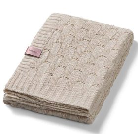 Babyono Kötött Bambusz Puha babatakaró Barna