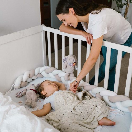 Babyono Kötött Bambusz Puha babatakaró Barna