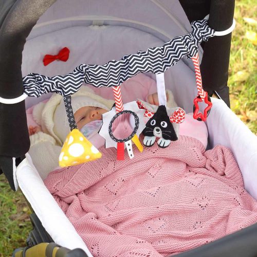 Babyono Kötött Bambusz Puha babatakaró Púder