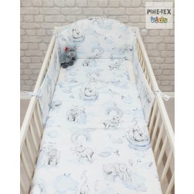 3részes Babaágynemű - Kék Elefáni