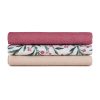 PETITE&MARS Bambusz muszlin 3db-os pelenka szett Moussy Pink Meadow 68 x 68 cm 