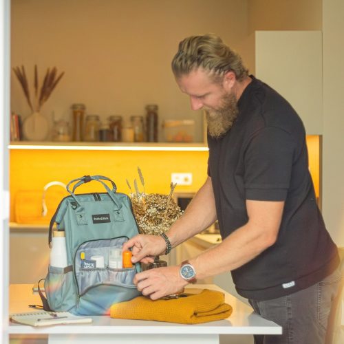 Petite&Mars Hátizsák Babakocsihoz Jack, Misty Green