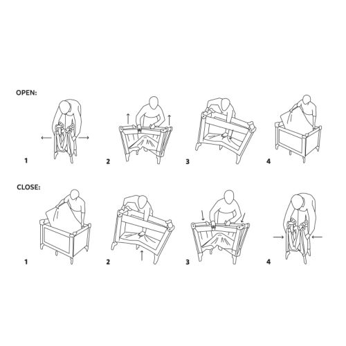 PETITE&MARS Utazóágy Nyja Elegant Jungle Sand