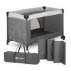PETITE&MARS Utazóágy Nyja Elegant Jungle Charcoal
