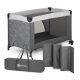 PETITE&MARS Utazóágy Nyja Elegant Jungle Charcoal