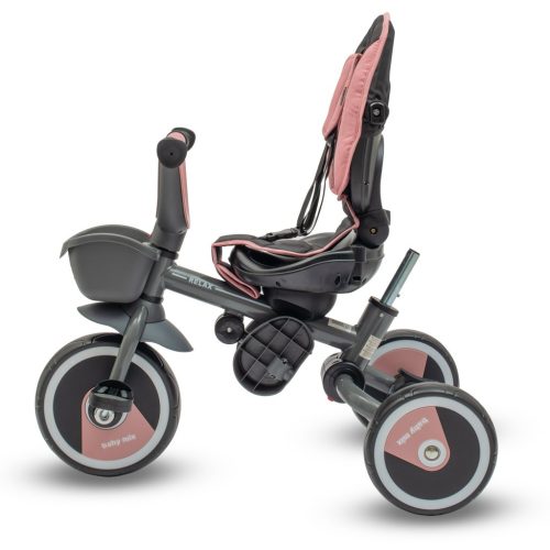 Babymix Relax 5az1 Összecsukható, 360 Forgatható üléssel, Rózsaszín