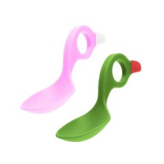 I Can Spoon Babakanál, 2db, Zöld-Pink