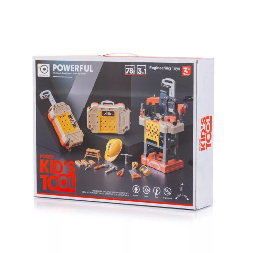 Chipolino Szerelőasztal Játékszett- 78db-os