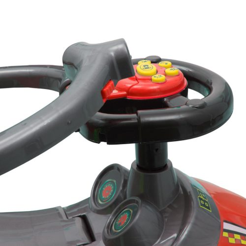 BabyMix Bébitaxi Tolókarral, zenélő, Piros