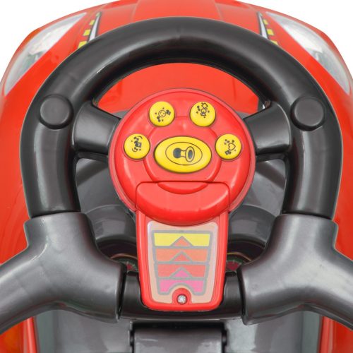 BabyMix Bébitaxi Tolókarral, zenélő, Piros