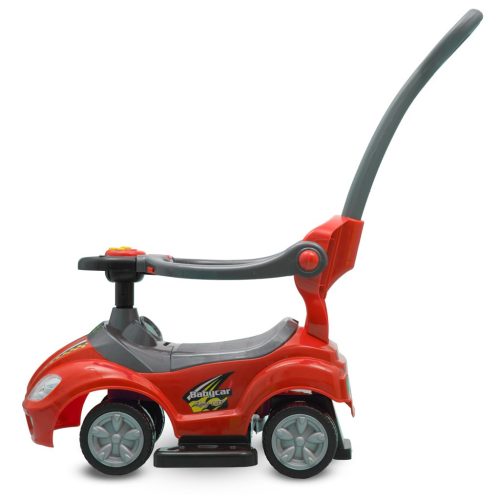 BabyMix Bébitaxi Tolókarral, zenélő, Piros
