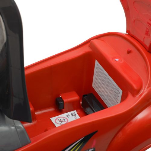 BabyMix Bébitaxi Tolókarral, zenélő, Piros