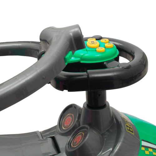 BabyMix Bébitaxi Tolókarral, zenélő, Zöld