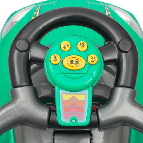 BabyMix Bébitaxi Tolókarral, zenélő, Zöld