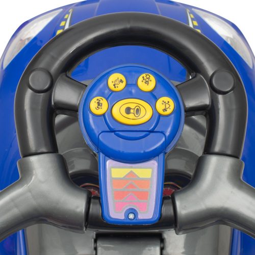 BabyMix Bébitaxi Tolókarral, zenélő, kék